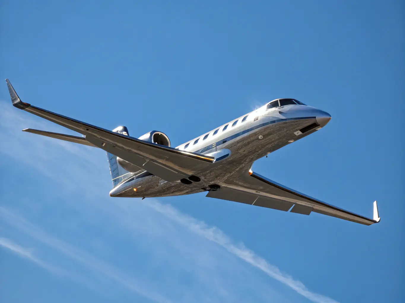 An image of an aircraft with a glossy, reflective surface after the application of a protective coating, demonstrating the long-lasting shine and protection provided by Valtrix Detailing's coating services.